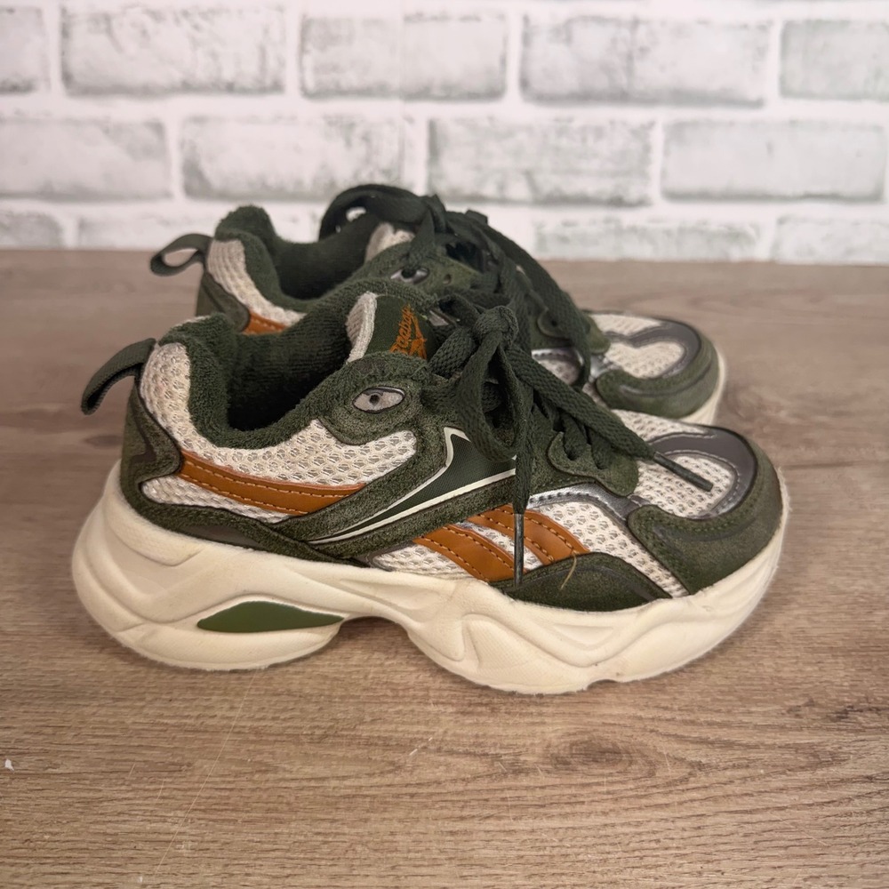 Reebok Royal Turbo Impuls Sneakers Mesh Chunky Green Kids 13K
